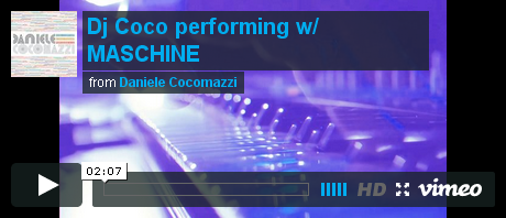 Dj Coco performing w/ MASCHINE